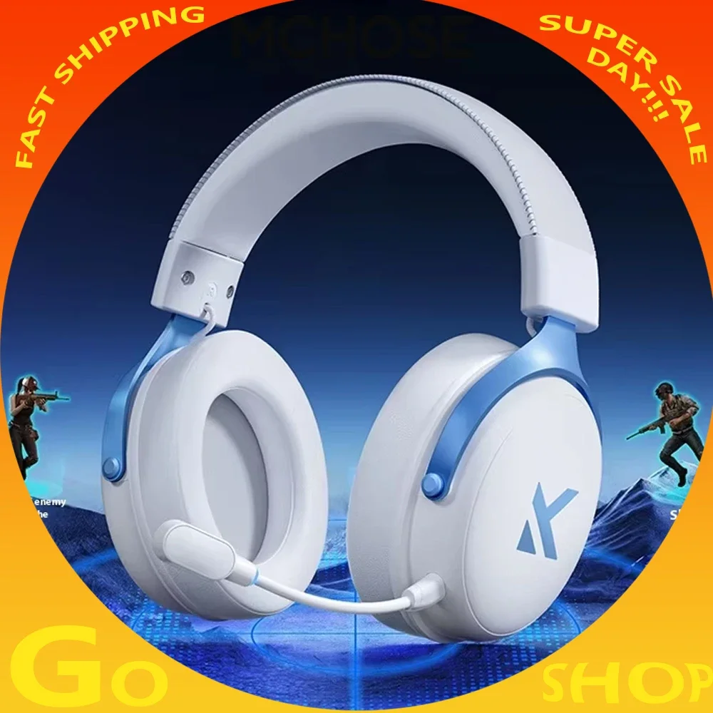 MCHOSE V9 Pro auriculares inalámbricos Bluetooth personalizados modo Tri ergonomía reducción de ruido bobina móvil auriculares para juegos de baja latencia