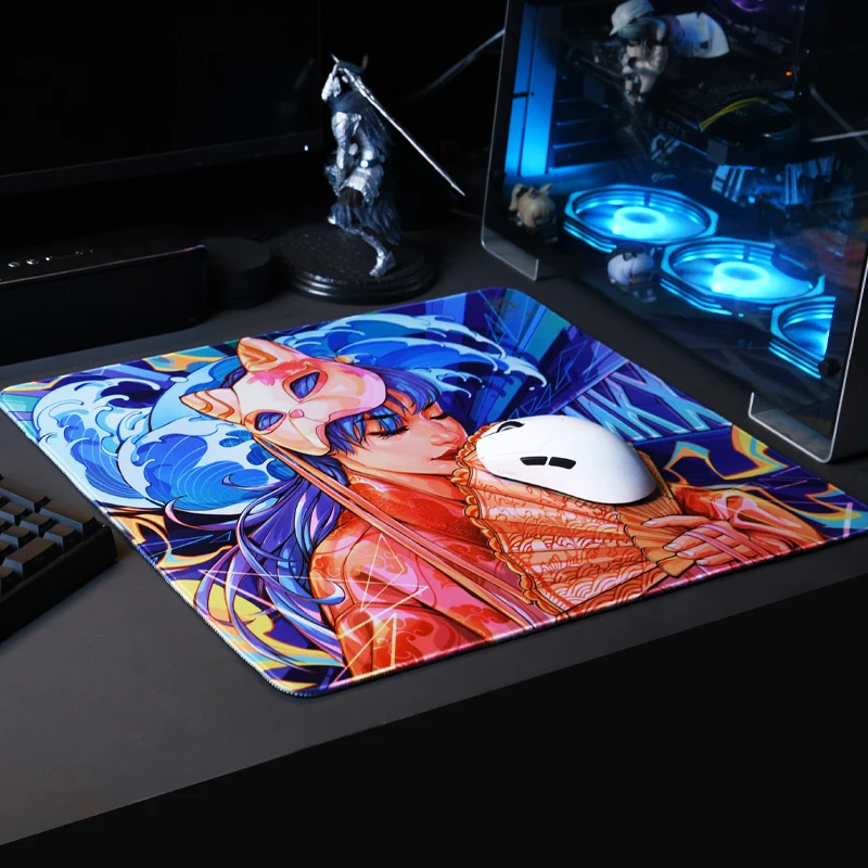 Alfombrilla de ratón para juegos deportivos, modo inusual, HuaPi MKX SE, 4mm, Lockrand, posicionamiento preciso, superficie fina lavable, BaseSCR - imagen 3