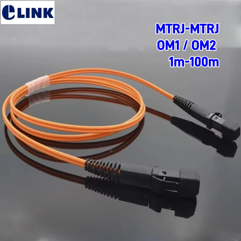 Cable de conexión de fibra MTRJ OM1 OM2 MTRJ-MTRJ puente de fibra óptica dúplex hembra 1m 3m 5m 10m 20m 30m 100m multimodo DX FTTHELINK