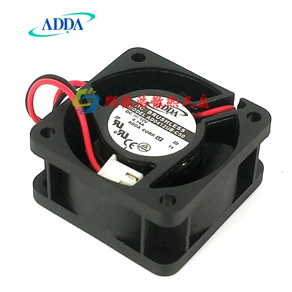 Ventilador de refrigeración con rodamiento de bolas dual, accesorio para ADDA AD0412UB-C50 DC 12V 0.14A 3 líneas 4020 4CM - imagen 4