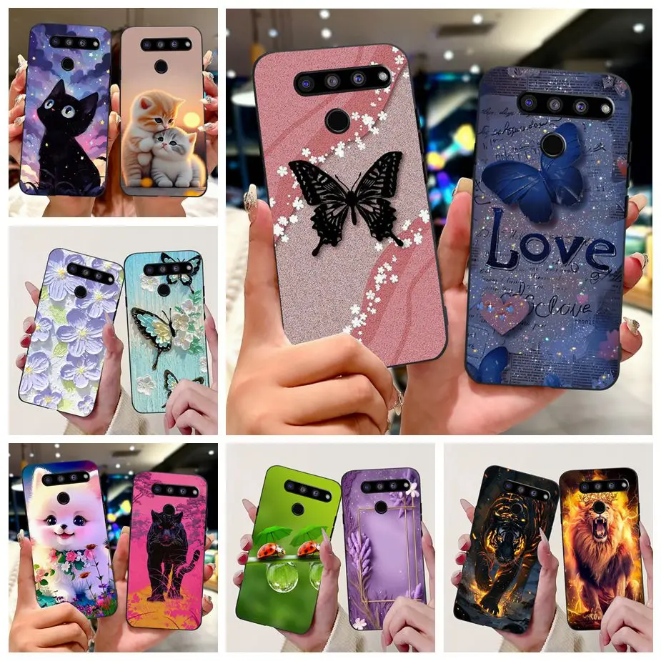 Para LG V50s ThinQ 5G funda LM-V510N funda pintada de lujo para LG V40 thinQ funda de teléfono suave de TPU para LG V50 ThinQ V50ThinQ 5G Fundas