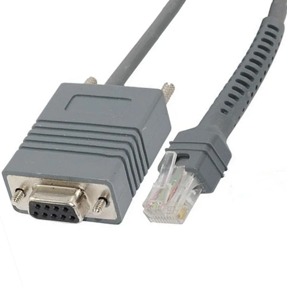 Cable serie LS2208 RS232 para escáner de código de barras símbolo LS2208 LS1203 LS2208 LS 4208 LS4278 LS7708 LS9208 Cable RJ45 a DB9 - imagen 2