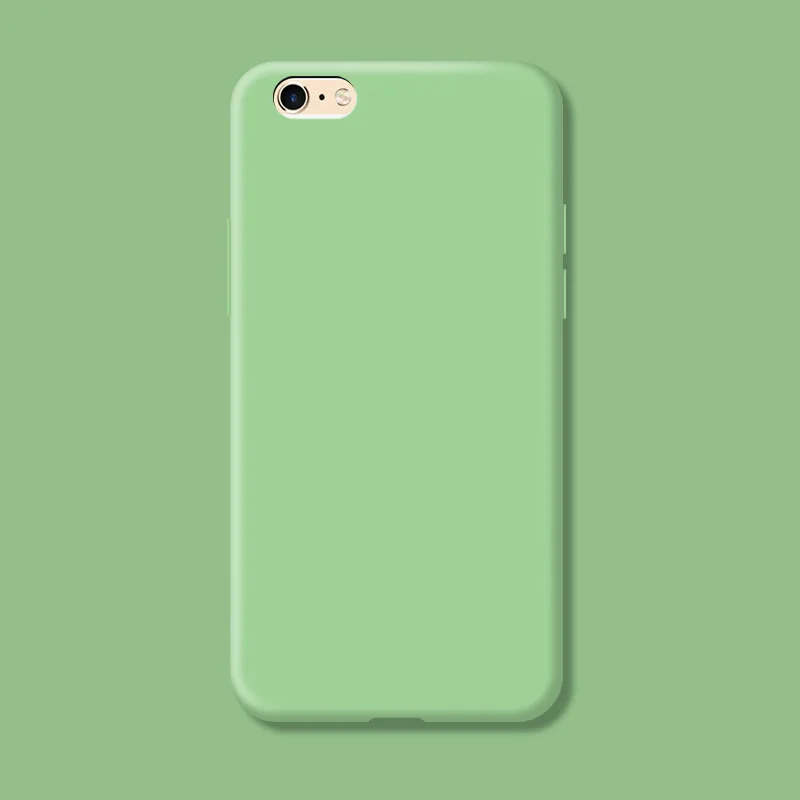Funda Original Fundas para iphone 6 6s, funda protectora trasera de silicona líquida a prueba de golpes para iphone6 Plus - imagen 5