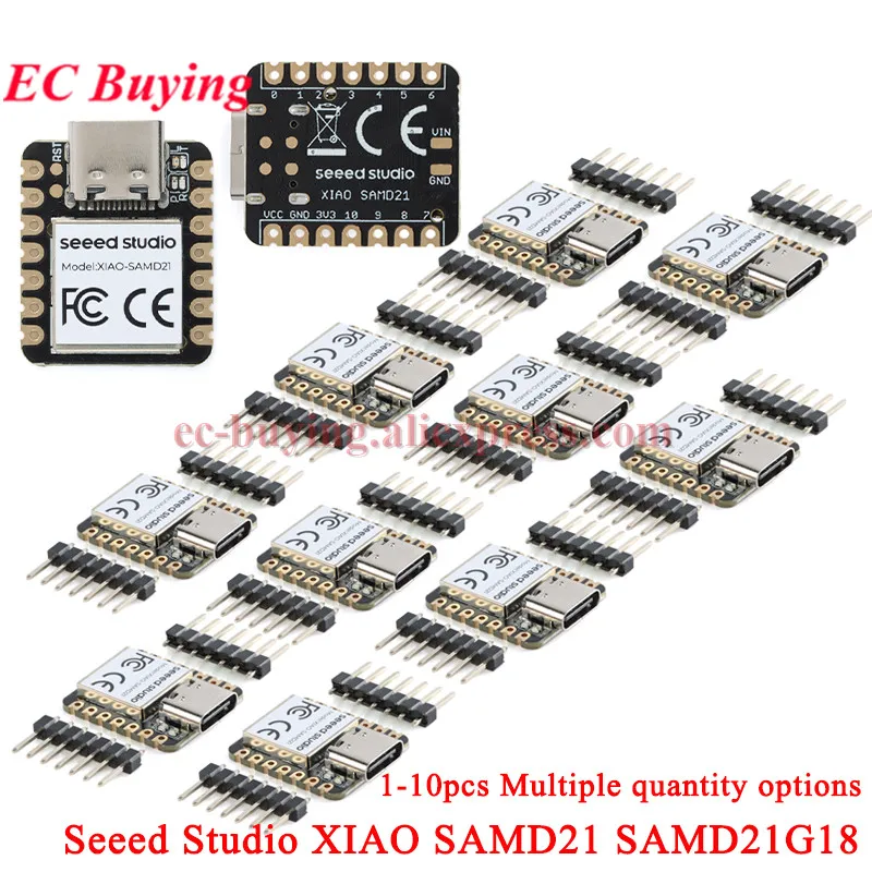 1 unidad-10 piezas Seeeduino XIAO SAMD21G18 SAMD21 Nano Seeed Cortex M0 módulo de placa de desarrollo de microcontrolador de 32 bits para Arduino tipo C - imagen 2