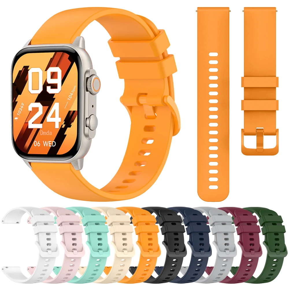 Correa de reloj de silicona para COLMI P71, accesorios de pulsera para COLMI M42/C81 C60 C61/I31/P68 P73/P28 Plus, 20mm y 22mm