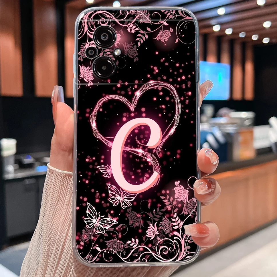 Para Xiaomi Poco M5 M5S funda de teléfono bonitas flores letras suave TPU silicona ligera funda protectora para Poco M 5 carcasa transparente - imagen 5