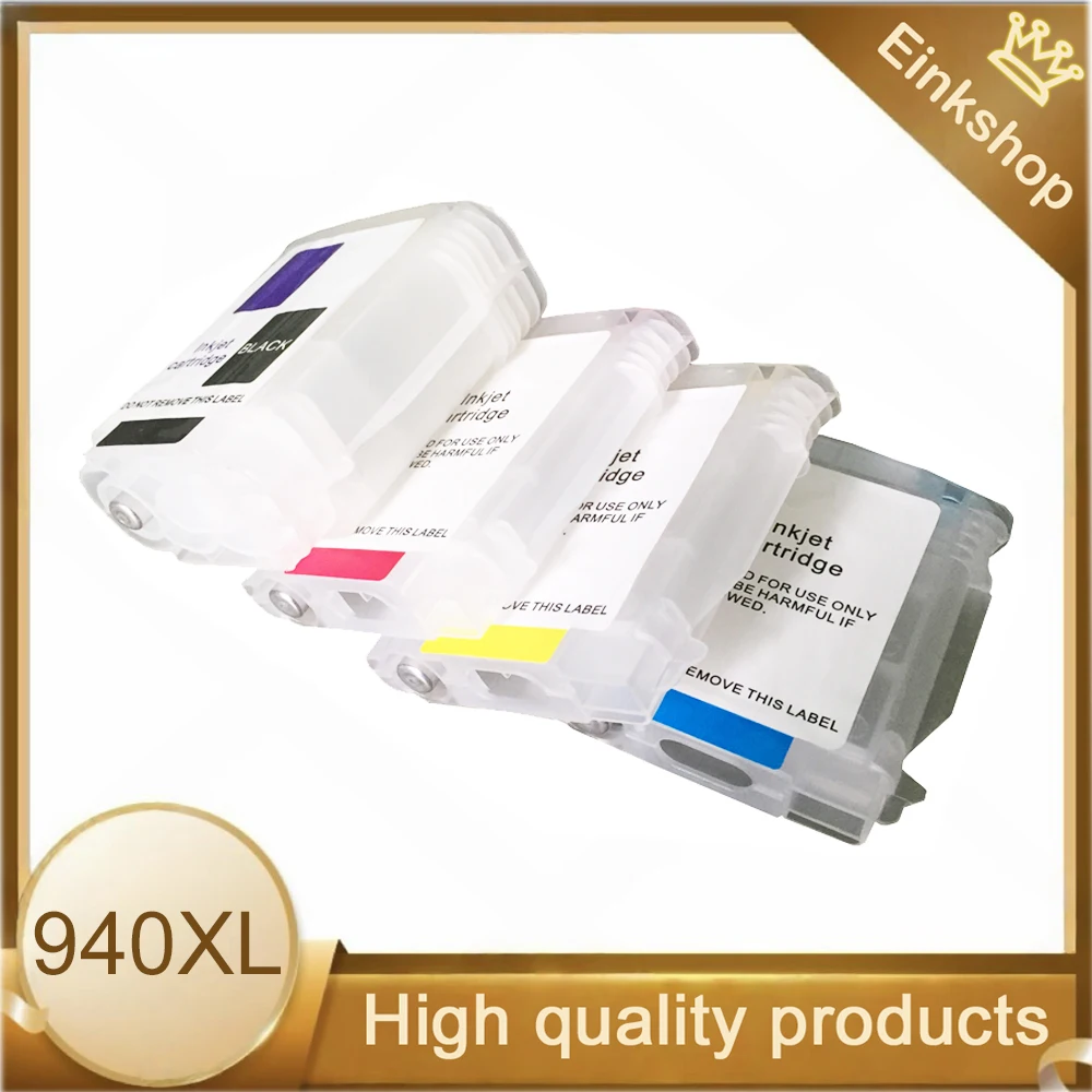 Einkshop para HP 940 XL 940XL cartucho de tinta de repuesto con chip para impresora HP Officejet Pro 8000 8500 8500A 4 colores con chip