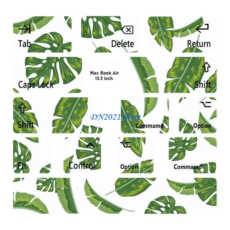 Pegatizas piel teclado F3KE Botón desgarrable Botón película Cartoon Capacalización textura animación para - imagen 3