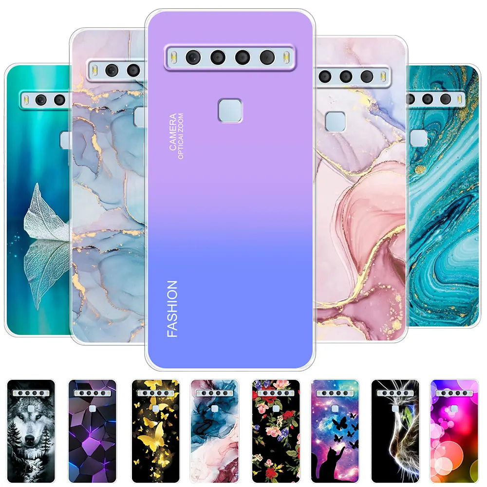 Para TCL 10L funda T770H T770B contraportada para TCL 10 Lite funda de teléfono de silicona suave transparente a prueba de golpes en TCL10L /TCL10Lite Coque