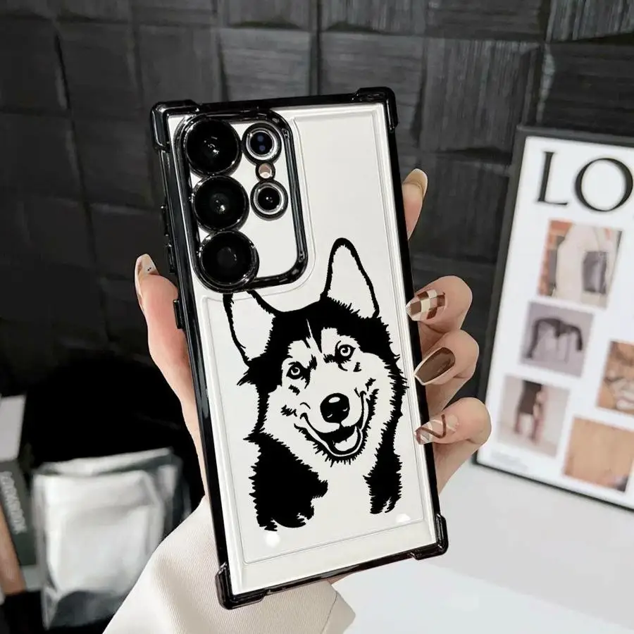 Funda de teléfono suave para Samsung Galaxy S21FE S24 S25 Ultra s23ultra S25 Plus S22 Ultra S20 FE S23 s24fe Note 20 Ultra Wolf - imagen 3