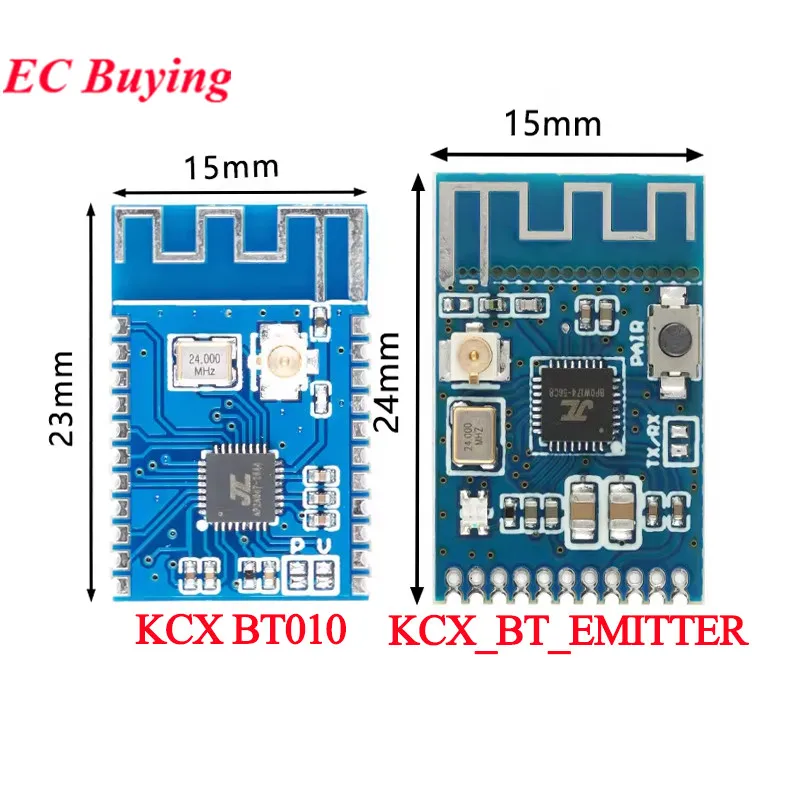 Módulo de audio estéreo KCX_BT_EMITTER Bluetooth 4.1, 10 unidades/1 unidad, transceptor GFSK, transmisor, altavoz inalámbrico, auriculares KCX BT010