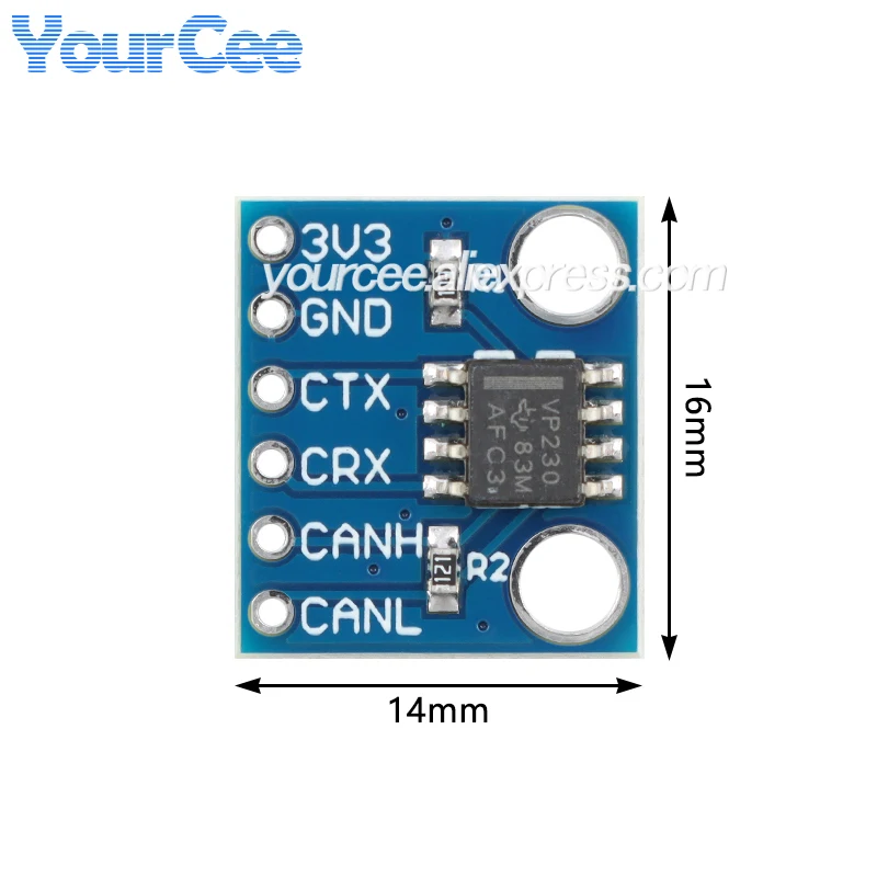 10 uds/1 unidad SN65HVD230 módulo transceptor de bus CAN de alta velocidad MCP2551 interfaz de bus de protocolo de comunicación CAN - imagen 5