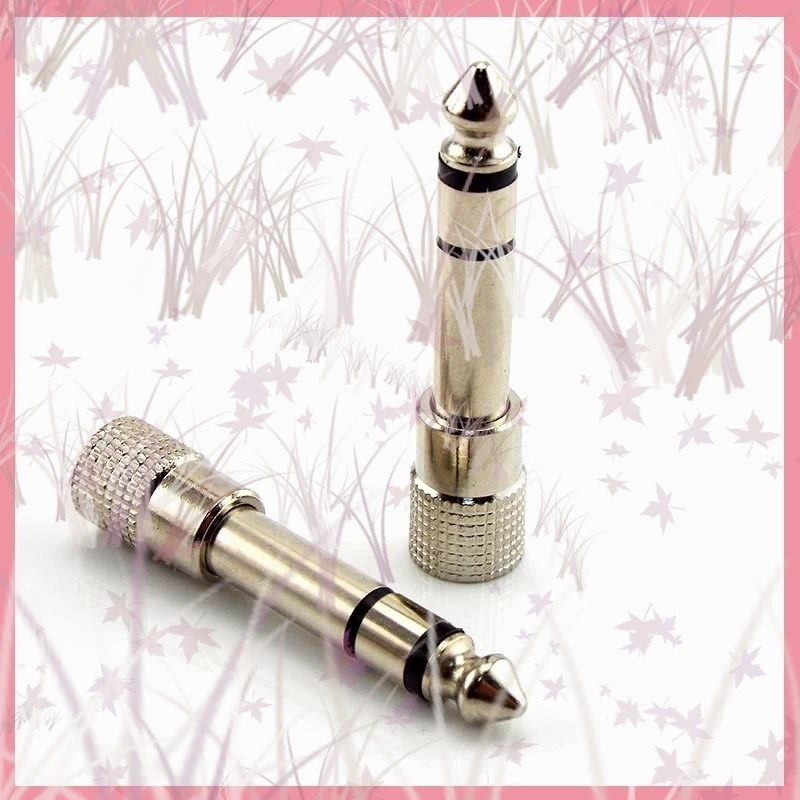 Conector macho de 6,35mm y 1/4 "a conector hembra de 3,5mm y 1/8", conectores estéreo, adaptador de Audio para altavoz y auriculares, micrófono para el hogar B6 - imagen 4