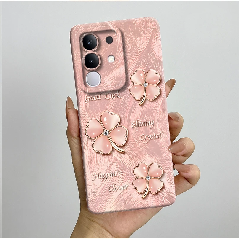 Nuevo diseño de carcasa para Vivo Y31 Pro 5G 2025, funda estética bonita con flores de mariposa, funda trasera de silicona suave líquida a prueba de golpes - imagen 5