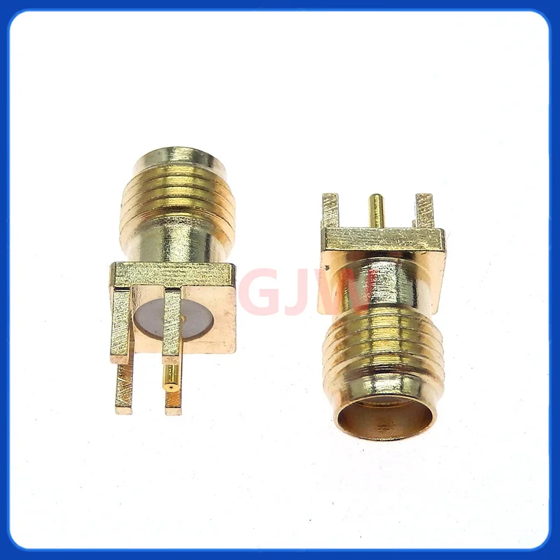 Conector Jack hembra SMA de 5 uds para borde de soldadura PCB de montaje recto conectores RF chapados en oro receptáculo de soldadura de 1,6mm - imagen 4