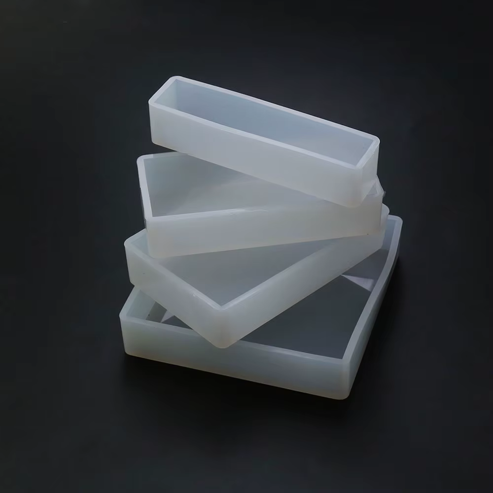 JCD-Molde de resina de cubo cuboide, molde de silicona epoxi de cristal, molde de vela artesanal, herramientas de fundición rectangulares cuadradas, accesorios - imagen 2