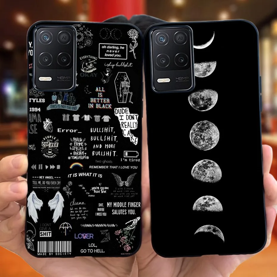 Funda de silicona suave para móvil, carcasa moderna con patrón fresco para Realme 8, 5G/Realme, V13, 5G / Narzo 30 5G, Realme8 5G, RMX3241