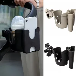 Portavasos universal para carrito de bebé con soporte para móvil