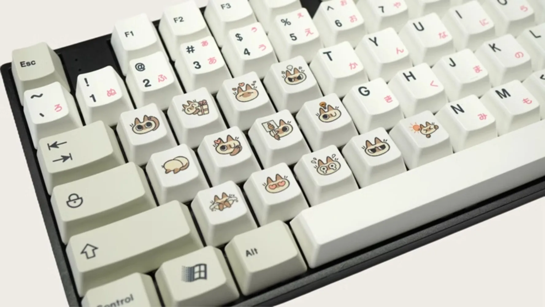 Teclas de gato de dibujos animados OEM R4, teclas PBT sublimadas con tinte de altura para teclado mecánico, regalo para niñas, decoración de personalidad - imagen 3