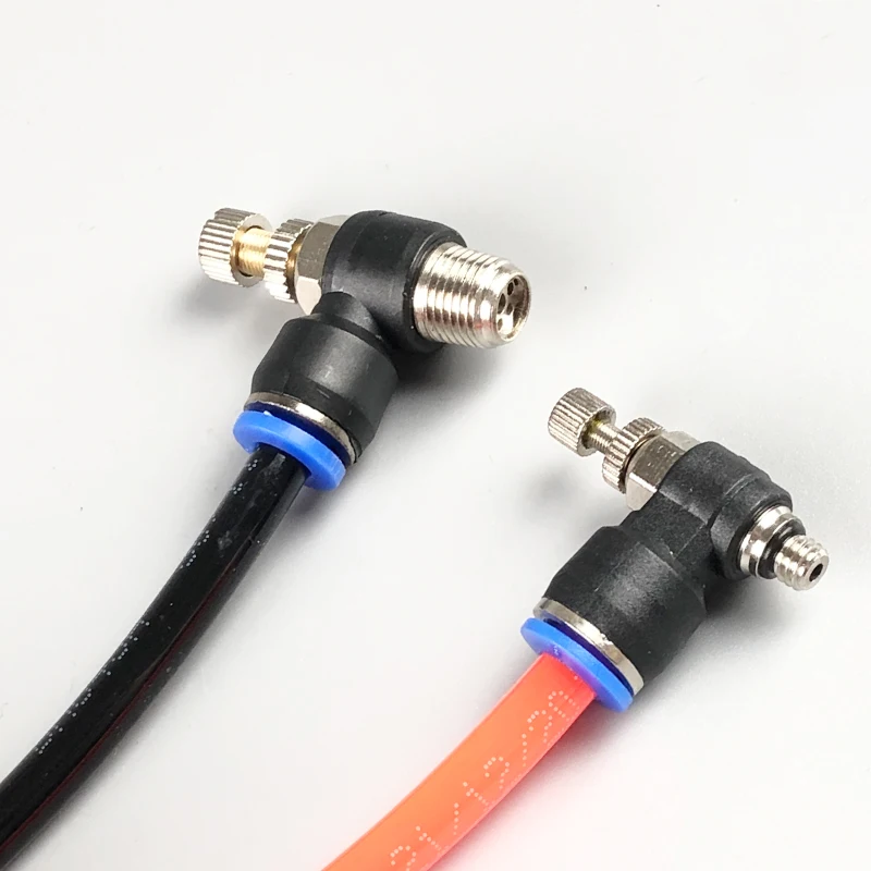 5 uds SL tipo 4 6 8 10 12mm conexión rápida conector neumático M5 1/8 "1/4" 3/8 "1/2" válvulas reguladoras de velocidad del aire válvula de acelerador - imagen 2