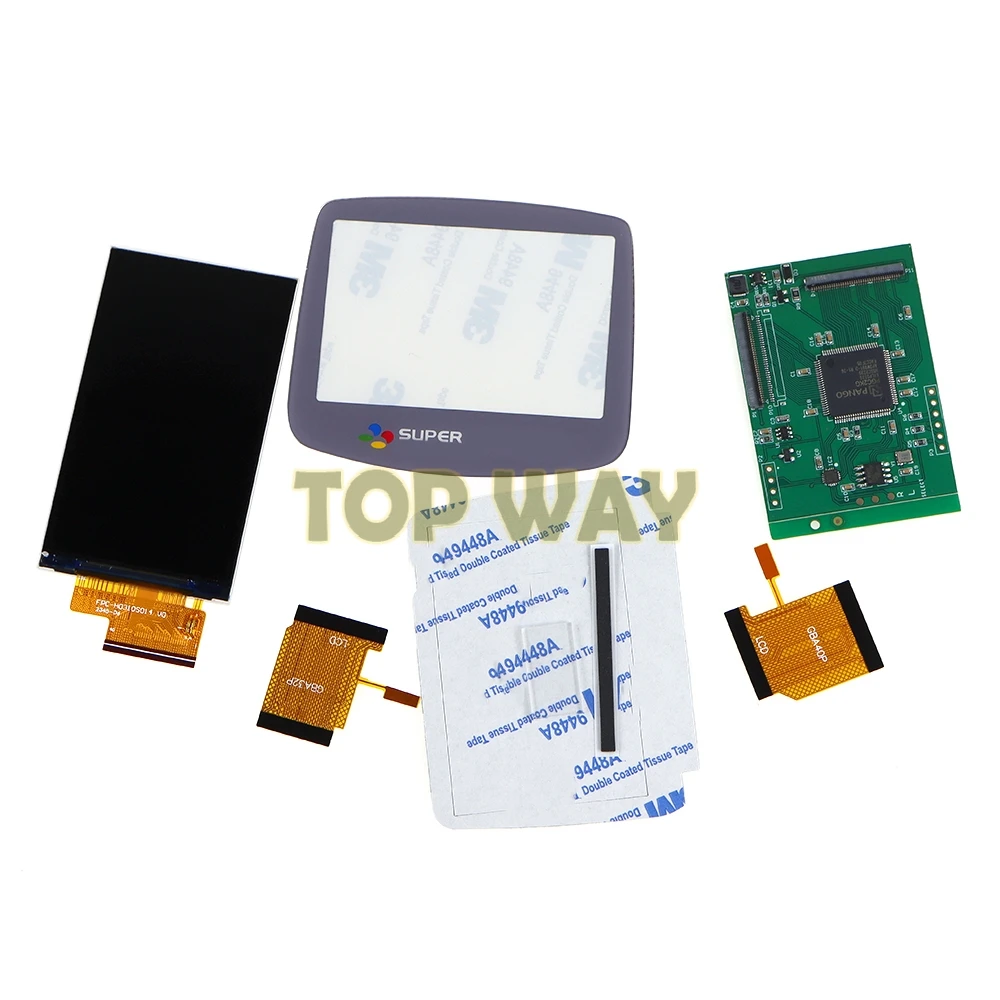 1 Juego para consola GBA V5, niveles de brillo ajustables, retroiluminación LCD IPS de alta 2,9 pulgadas para Nintendo GBA V5.0 punto a punto - imagen 4