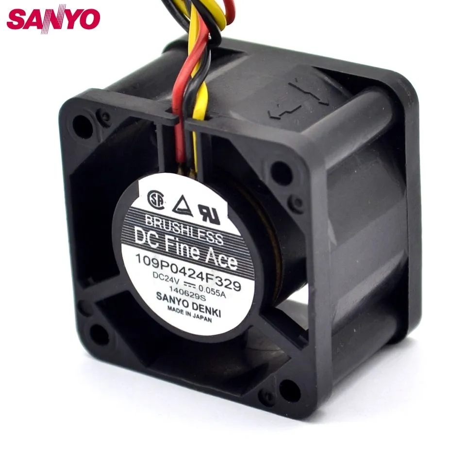 109P0424F329 24V 0.055A auténtico 4CM 40mm servidor ventilador de refrigeración - imagen 5