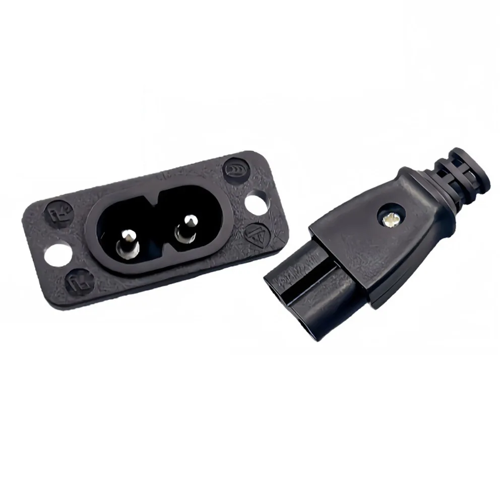 10 juegos (macho + hembra) C8 enchufe macho C7 enchufe hembra enchufe eléctrico integrado AC 2,5 A 5A 250 v - imagen 3