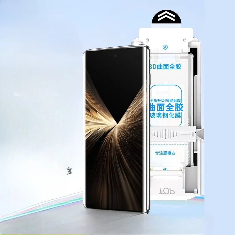Para Honor Magic V5 MagicV3 MagicV2 protectores de pantalla de vidrio templado con pegamento completo curvo 3D película Premium sin polvo fácil instalación - imagen 3