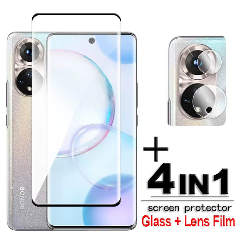 Para Honor 50 Glass Honor 50 60 70 80 90 Pro Magic5 Pro vidrio templado 3D cubierta completa Protector de pantalla curvo Honor 50 película de lente