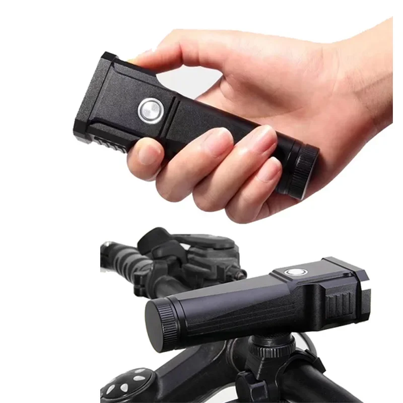 Linterna frontal para bicicleta, luz LED Y16 antideslumbrante XML T6 de 3 modos, resistente al agua, recargable por USB 18650, para acampada