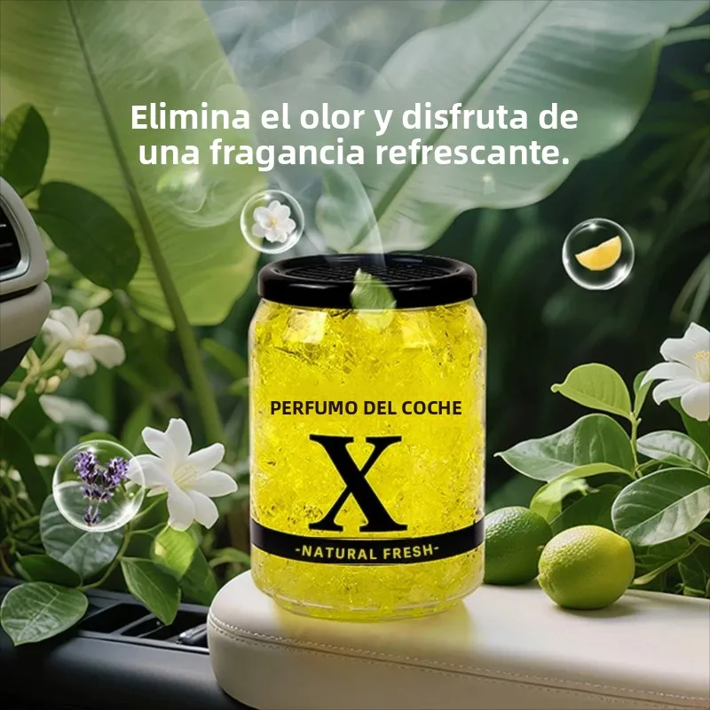 Ambientador de aire con Perfume sólido para coche, Gel desodorante duradero para dormitorio, sala de estar, baño, armario de zapatos, fragancia General, 220g - imagen 2