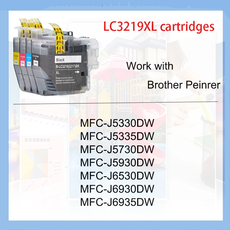 Vilaxh LC-3219XL 3219XL LC3219 cartucho de tinta Compatible para Brother MFC J5330DW J5335DW J5730DW J5930DW J6530DW J6930DW J6935DW - imagen 3
