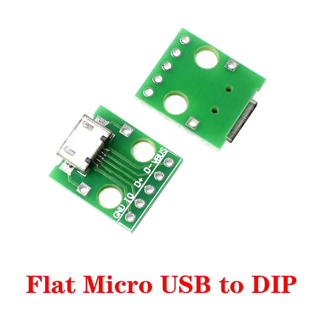 Conector USB 2,0 3,0 A hembra USB A macho Micro Mini tipo c, interfaz A DIP, Adaptador convertidor, placa de ruptura - imagen 3