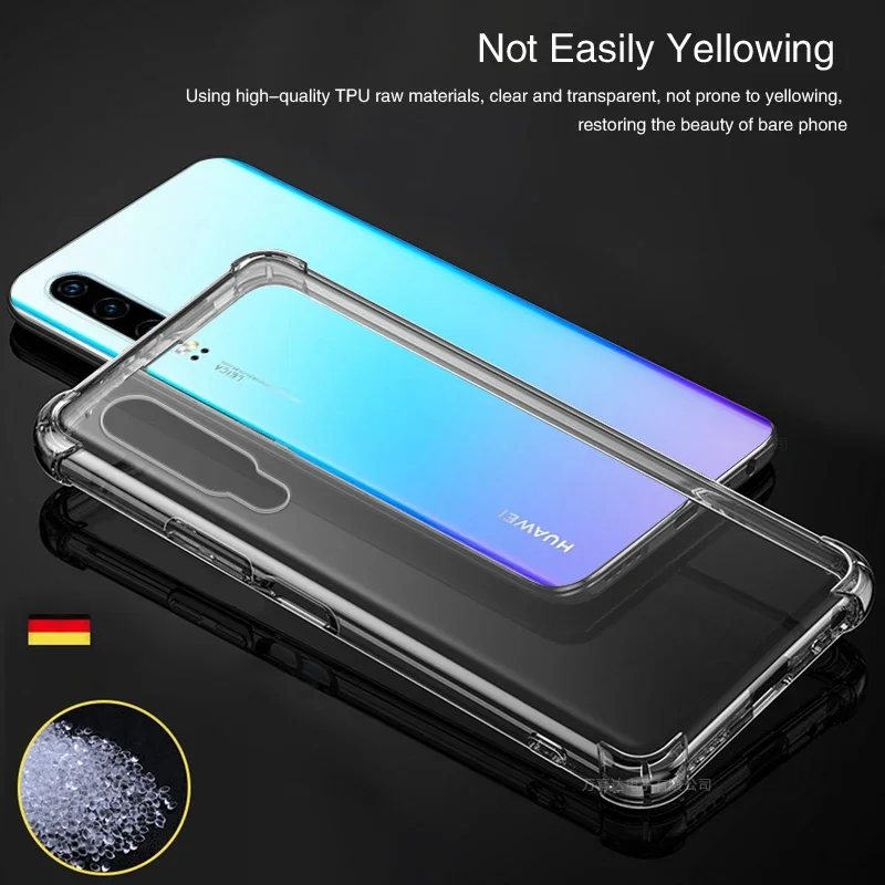 Funda de teléfono Airbag para Huawei P30 Pro Lite, P30Pro, P30Lite, nueva edición, silicona transparente suave, protección de cámara, cubierta trasera delgada - imagen 4