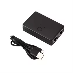 Switch Ethernet RJ45 compacto con adaptador de red