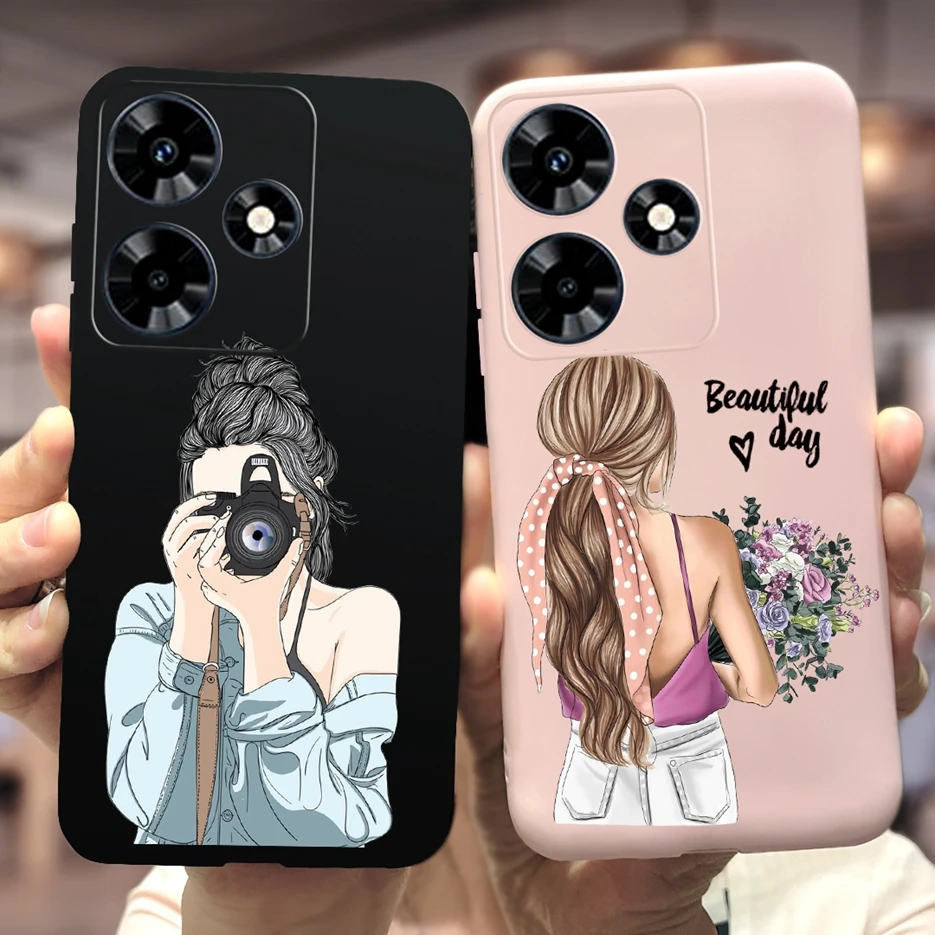 Funda de silicona suave para teléfono Infinix Hot 30 4G, carcasa elegante de mariposa de girasol para Infinix Hot 30 Play NFC Hot30 Hot 30i - imagen 4