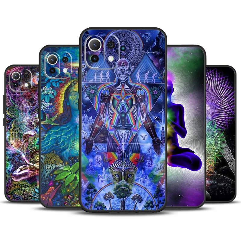 Funda de Yoga Mandala para Xiaomi 14 Ultra 13 11T 12T 13T Pro 12 Lite POCO X6 Pro X3 X4 X5 M5s M6 F3 F5