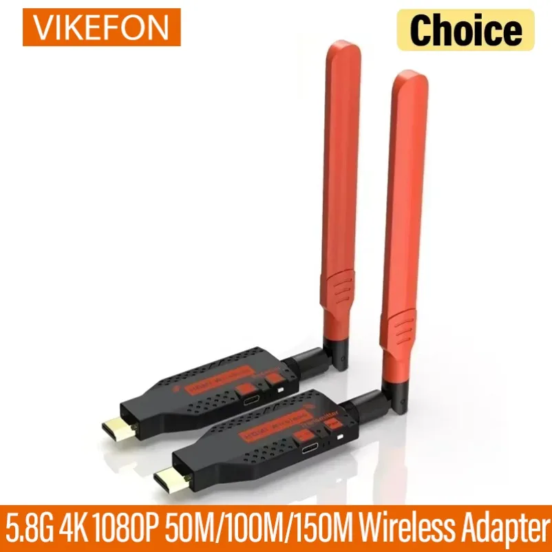 5,8G 1080P 100M Compatible con HDMI transmisor de vídeo inalámbrico extensor receptor adaptador de pantalla Dongle para TV Monitor proyector PC