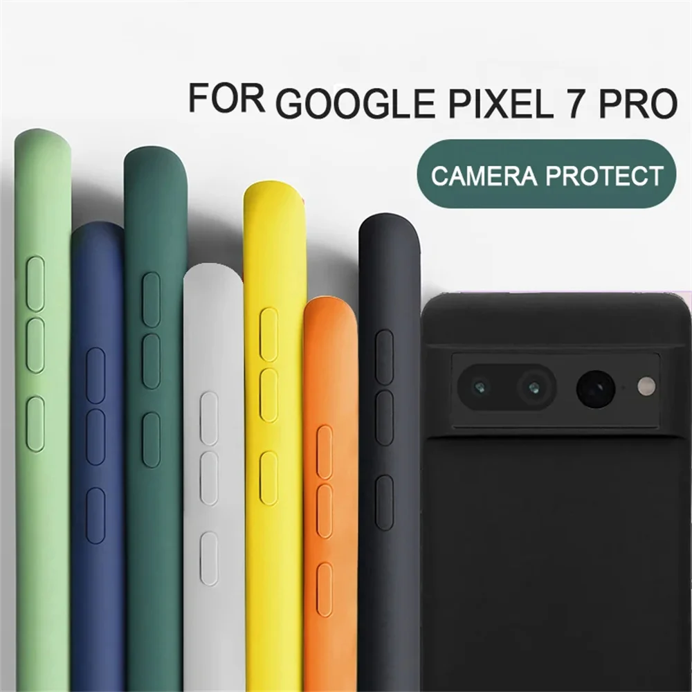 Funda de teléfono de silicona líquida ultradelgada para Google Pixel 10 9 8 Pro XL 8A 7 7A 6 6A funda protectora de carga inalámbrica a prueba de golpes - imagen 2