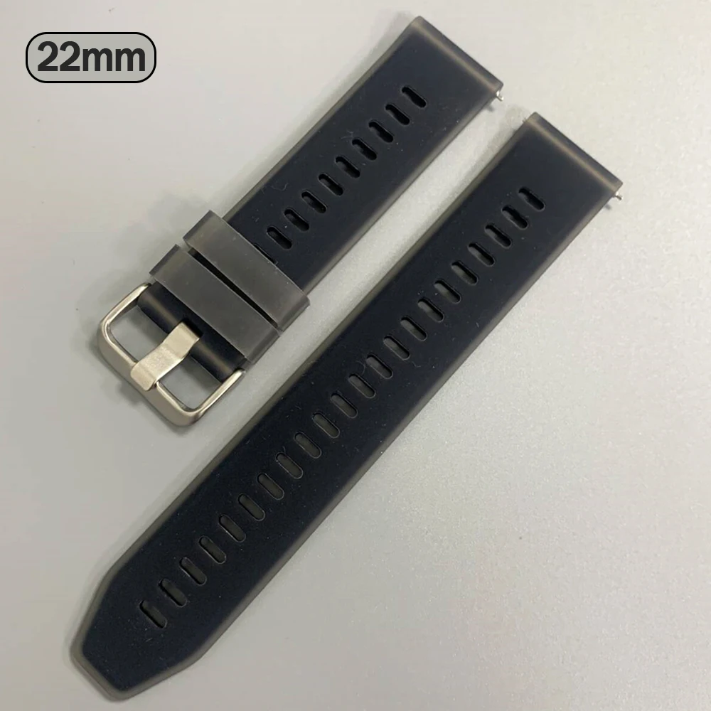 Correa de reloj de silicona transparente de 22mm para COLMi M42 pulsera deportiva para COLMI P86 P82 V76 C81 I30 C63 P68 reemplazo de correa - imagen 4