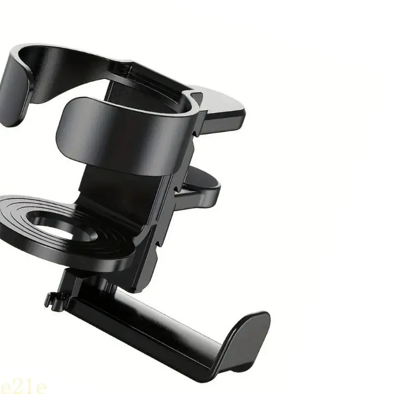 Soporte para vasos antiderrames E21E con gancho para auriculares desmontable, abrazaderas firmes para mesas, mostradores, para - imagen 2