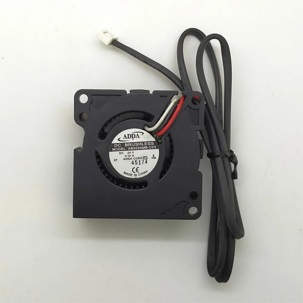 AB5024MB-C03 Mini ventilador de 50 mm y 24 V, 3000 RPM, 3 cables, rodamiento de bolas doble para impresoras 3D, electrónica y sistemas de refrigeración - imagen 4