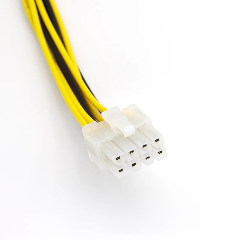 20cm ATX 4 pines macho a 8 pines hembra EPS Cable adaptador PC placa base CPU fuente de alimentación Cable de extensión de línea de alta calidad - imagen 4