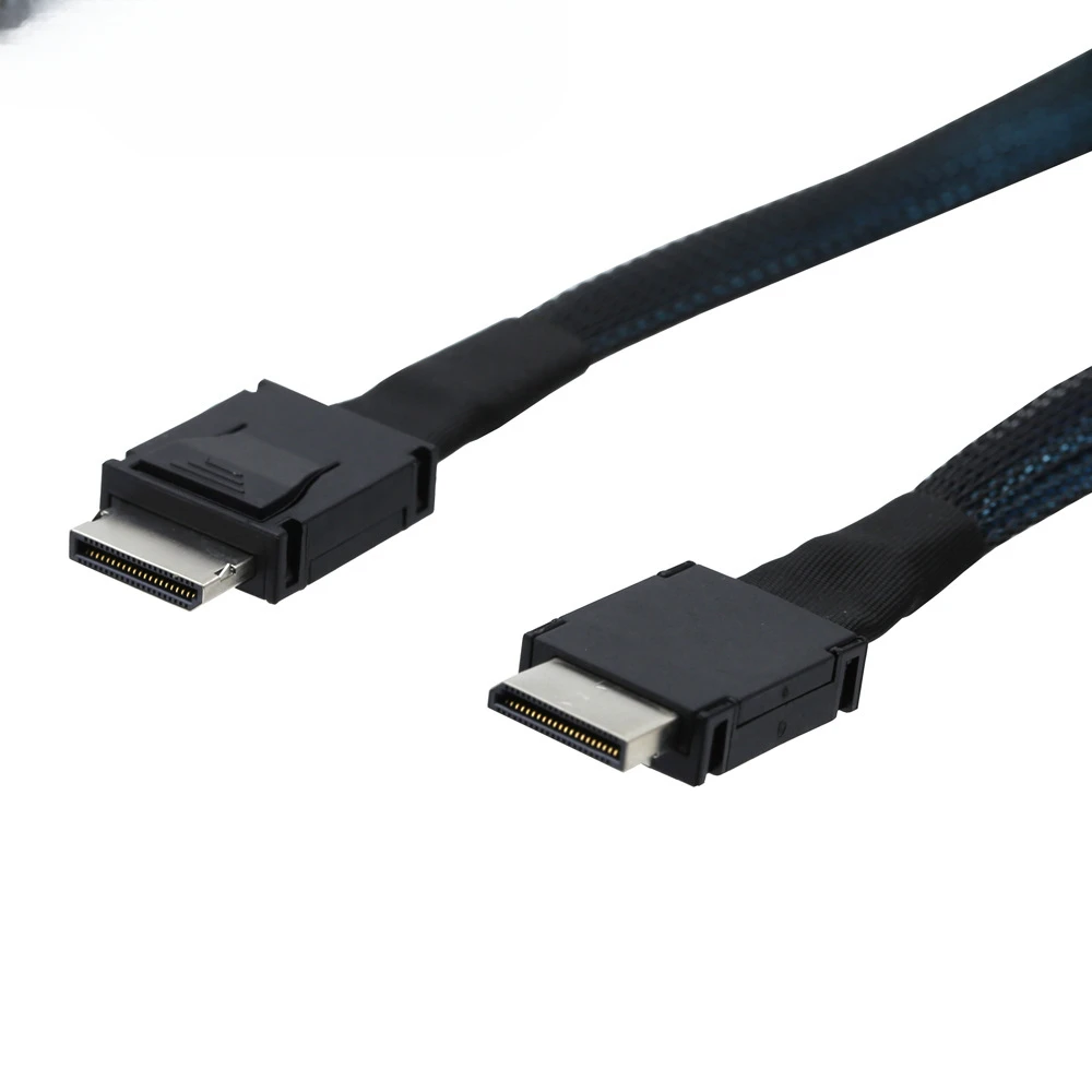 MZX PCIe Mini SAS SFF 8611 4I a 8611 4I Cable de servidor extensión de transferencia de datos de súper velocidad Cable de computadora macho a macho - imagen 3