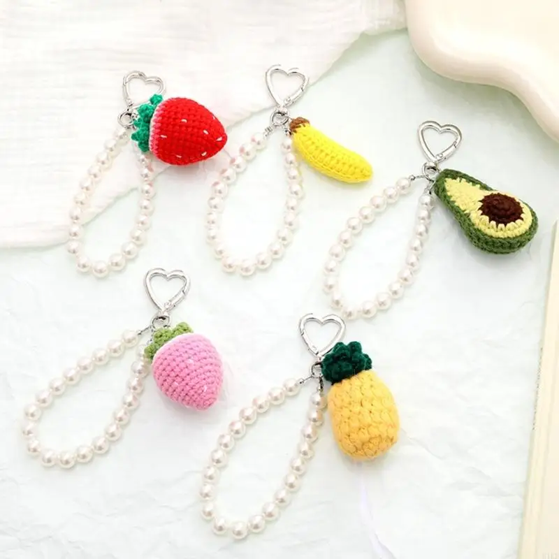 Correa teléfono crochet crochet hecho a mano Caqueta llave anti -pérdida para regalo colgante bolsas llave