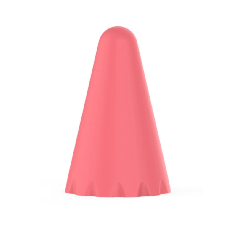 Un objeto en forma de cono rosa