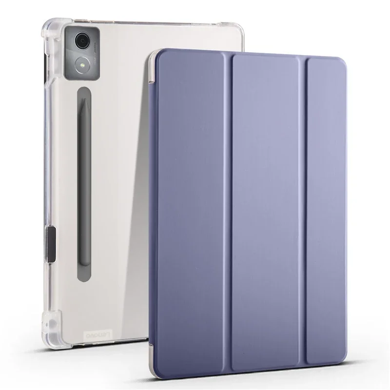 Para Lenovo Idea Tab Pro funda con portalápices triple soporte trasero suave tableta Coque para Lenovo Idea Tab Pro 12,7 funda tb373fu - imagen 4