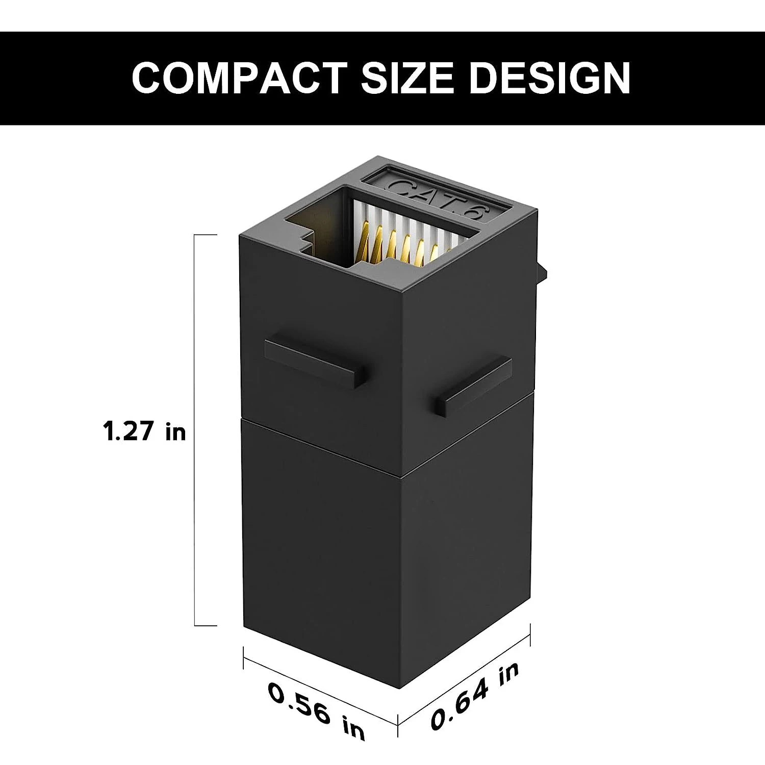 Conector Keystone RJ45 Hembra a Hembra – Compatible Cat7/Cat6A/Cat6/Cat5E - imagen 5