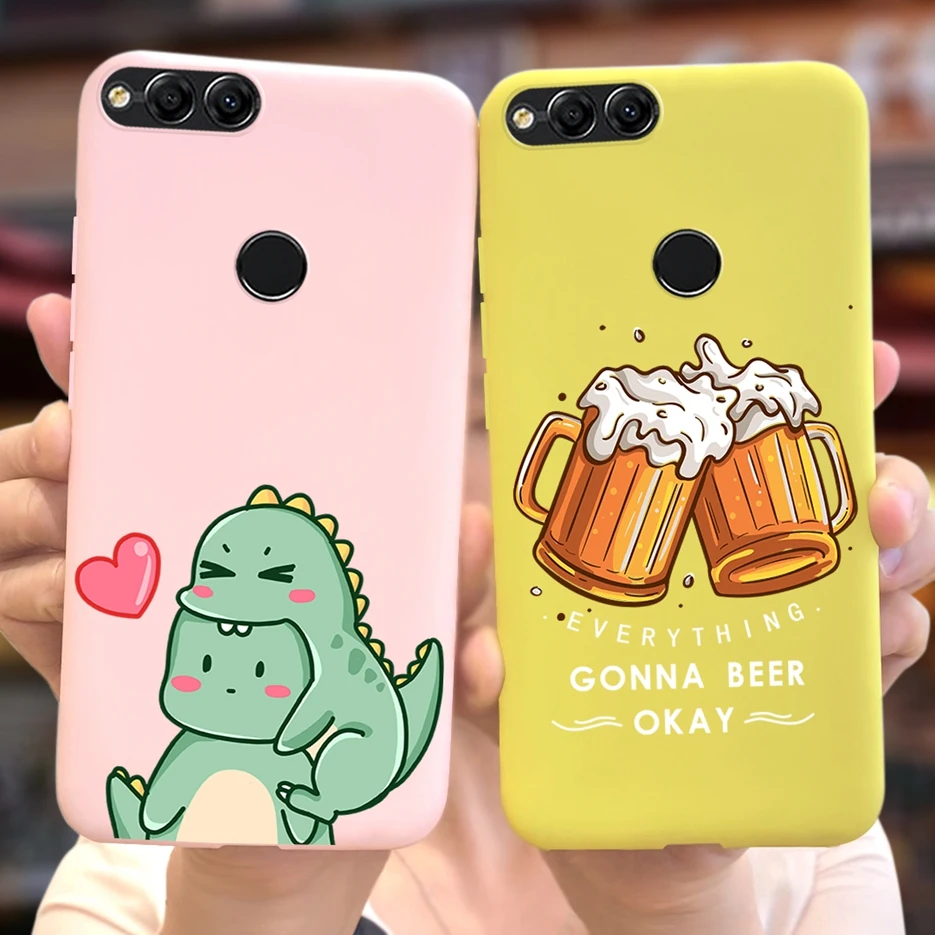 Funda de silicona suave para teléfono Huawei Honor 7X, BND-L21 de dibujos animados de astronautas, 5,93 pulgadas, BND-L22 - imagen 2
