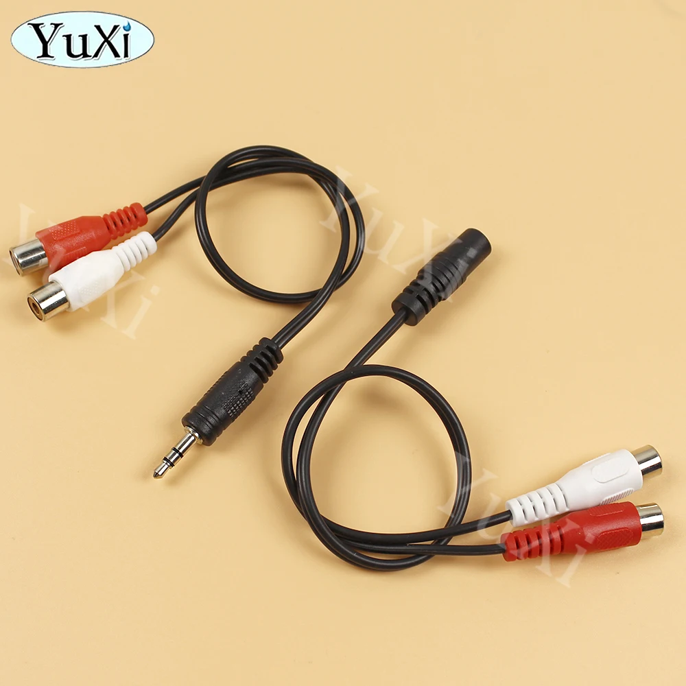 1 unidad de Cable de Audio y vídeo Aux a 2 RCA de 3,5mm, Cable divisor en Y estéreo, adaptador AV, Cable 2RCA para DVD, TV, VCR, PC, altavoz de teléfono - imagen 5